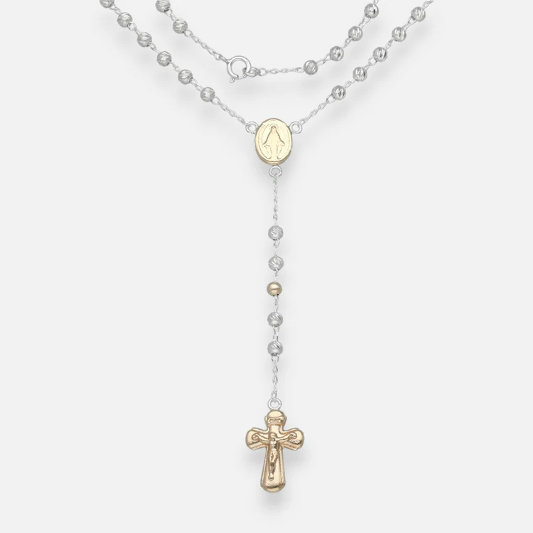 Rosario Amor y Fe Infinita Baño Oro